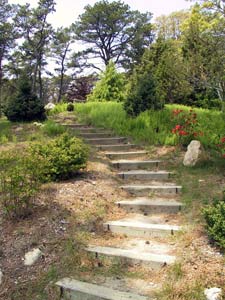 Stairs in Mytoi Japanese Gardens