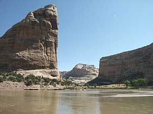 Southern tip of Steamboat Rock