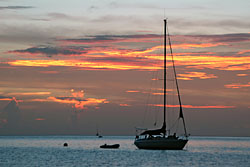 Sunset in Admiralty Bay