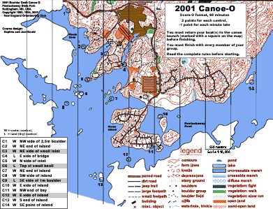 The 2001 Pawtuckaway Canoe-O Course