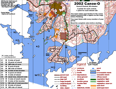 The 2002 Pawtuckaway Canoe-O Course